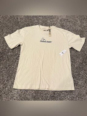 Reese Cooper RC Outdoor Supply Tee Small Beige Outdoor Graphic Shirt New